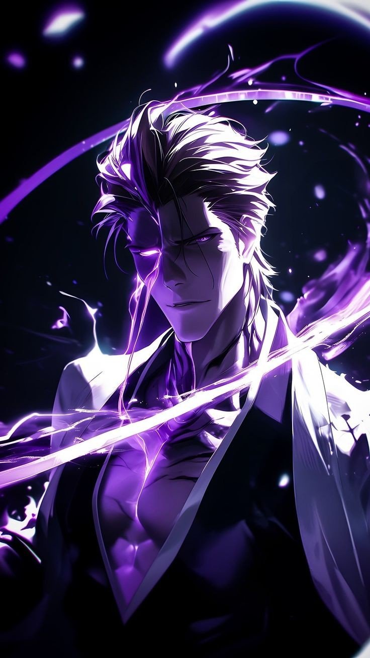 Aizen with glasses wallpaper
