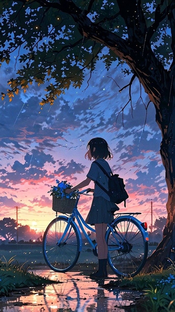 anime girl wallpaper black