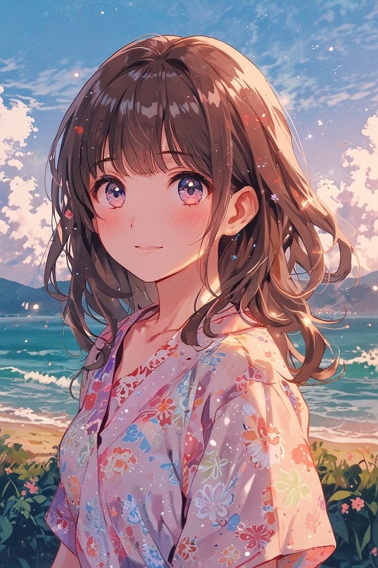 anime girl wallpaper galaxy