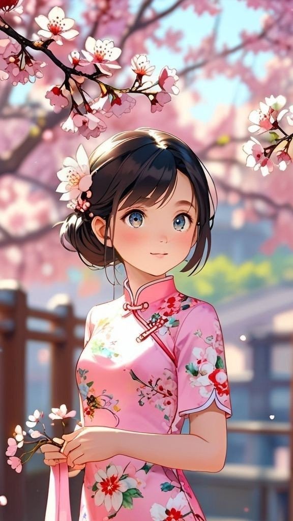 cute anime girl wallpaper 1