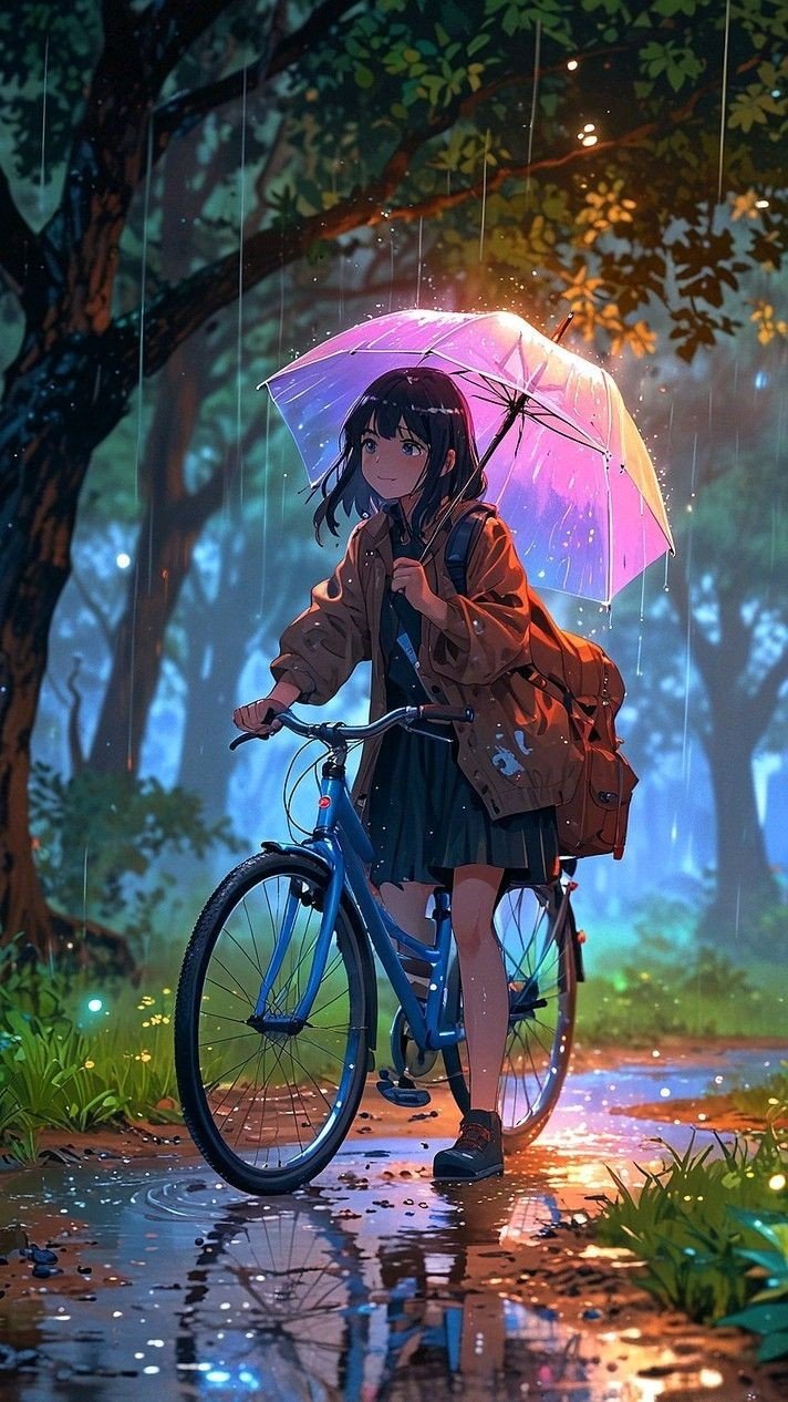 romantic anime girl wallpaper 1